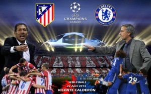 UCL : Atletico Madrid vs Chelsea - Semi Final Leg 1 (23-04-2014)