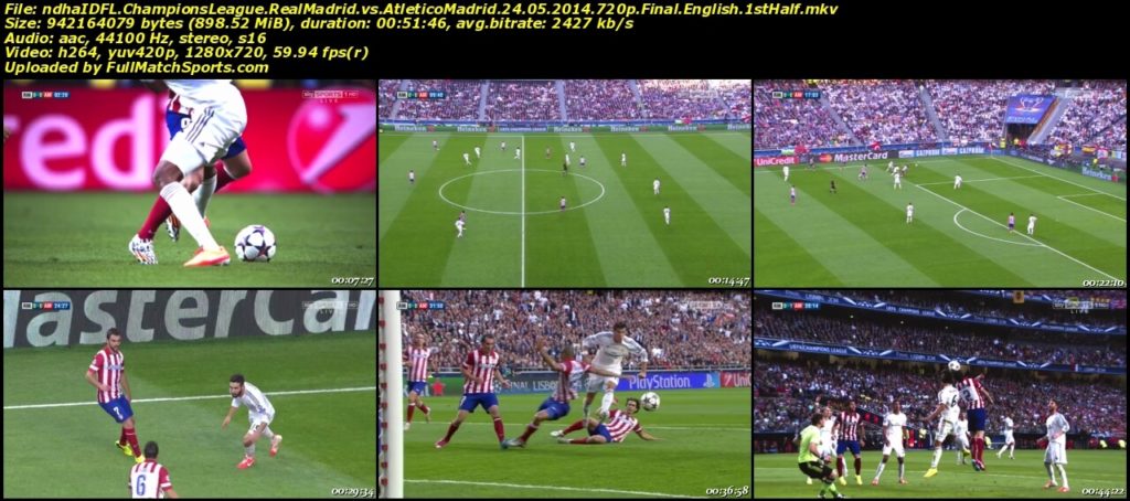 FullMatch UCL Real Madrid vs Atletico Madrid Final Lisbon 2014 