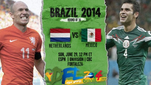 FULLMATCH : FIFA World Cup 2014 : Netherlands vs Mexico - Round of 16 (29-06-2014)
