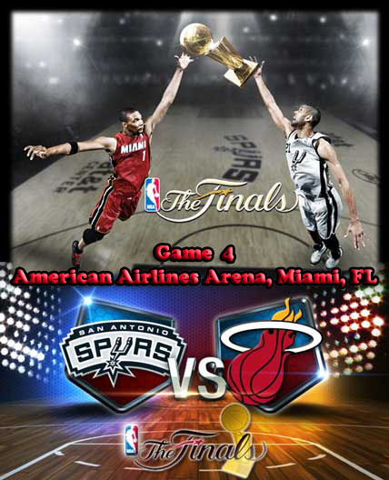 FULLMATCH : NBA The Finals Game 4 - San Antonio Spurs vs Miami Heat (12-06-2014)