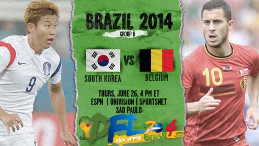FULLMATCH : FIFA World Cup 2014 : South Korea vs Belgium - Group H (26-06-2014)