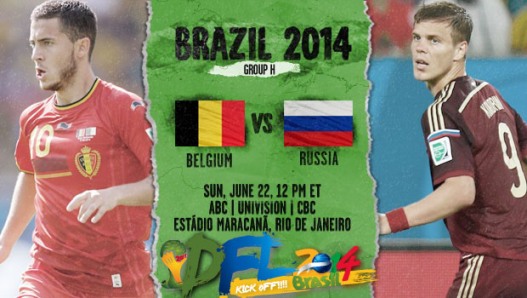 FULLMATCH : FIFA World Cup 2014 : Belgium vs Russia - Group H (22-06-2014)
