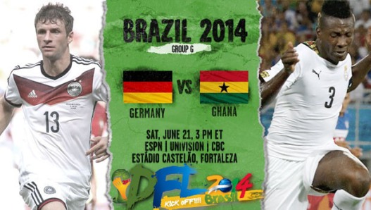 FULLMATCH : FIFA World Cup 2014 : Germany vs Ghana - Group G (21-06-2014)