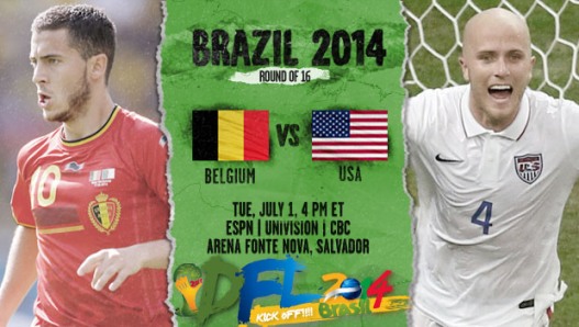 FULLMATCH : FIFA World Cup 2014 : Belgium vs USA - Round of 16 (01-07-2014)