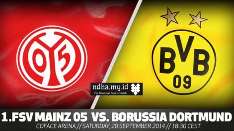 FULL MATCH Bundesliga Mainz vs Borussia Dortmund MatchDay 4 (20-09-2014)