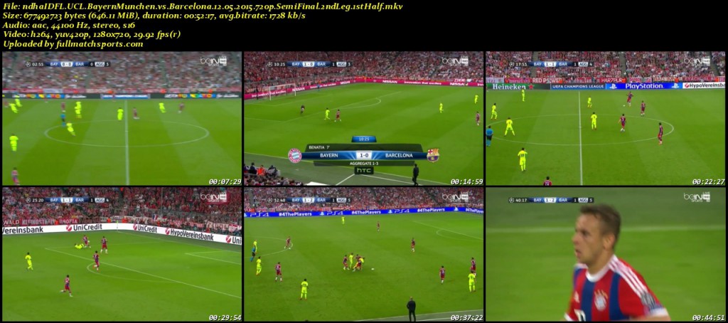 Bayern Munchen vs Barcelona Champions League 2015