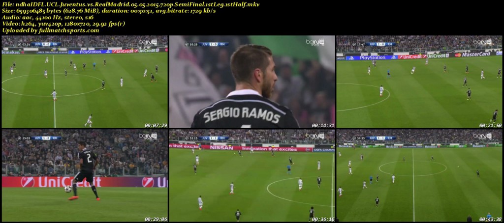 Fullmatch Champions League Juventus vs Real Madrid Semi Final (05-05-2015)