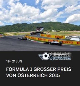 Formula 1 2015 Austrian Grand Prix Race Round 8 (21-06-2015)