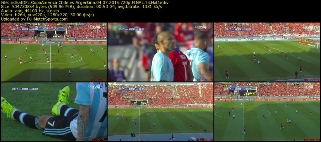 Copa America 2015 Chile vs Argentina FINAL (04-07-2015)