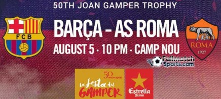 FULL MATCH Joan Gamper Trophy Barcelona vs AS Roma (05-08-2015)