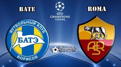 FULL MATCH Champions League Bate Borisov vs AS Roma Group E (29-09-2015)