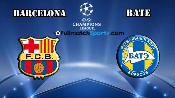 FULL MATCH Champions League Barcelona vs Bate Borisov Group E (04-11-2015)
