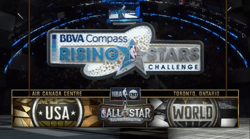 BBVA Rising Star Challenge USA vs World NBA All Star Toronto 2016