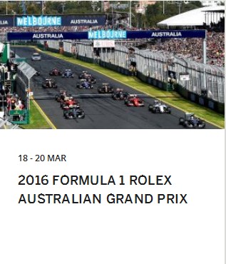Formula 1 2016 Australian Grand Prix Race Round 1 (20-03-2016)