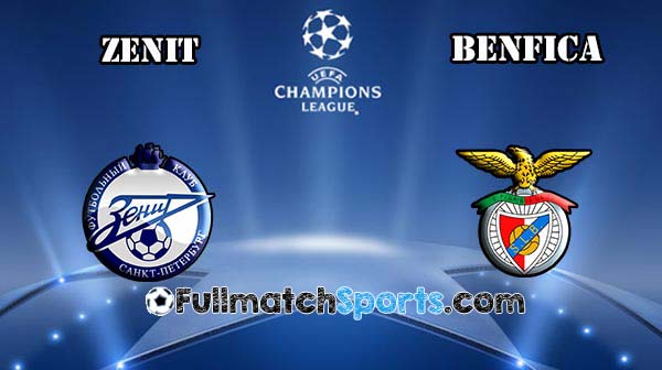 FULL MATCH Zenit St Petersburg vs Benfica Champions League Round 16 (09-03-2016)