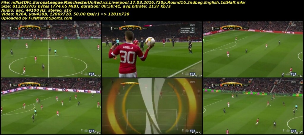 FULL MATCH Manchester United vs Liverpool Europa League Round 16 (17-03-2016)