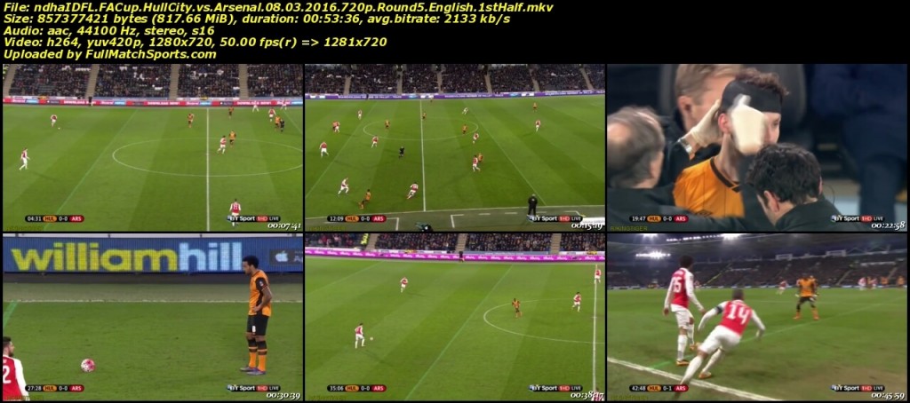 FULL MATCH Hull City vs Arsenal FA Cup Round 5 (08-03-2016)