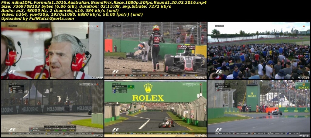 Formula 1 2016 Australian Grand Prix Race Round 1