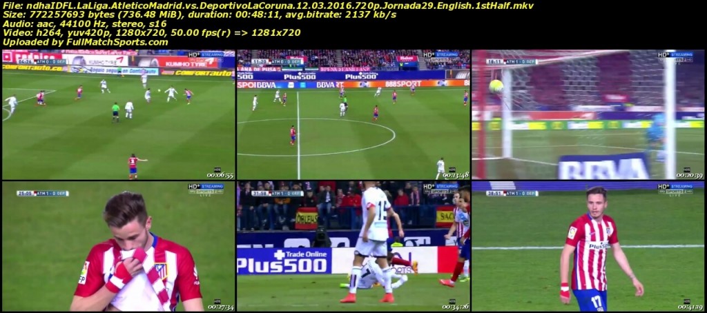 FULL MATCH Atletico Madrid vs Deportivo La Coruna La Liga Jornada 29 (12-03-2016)
