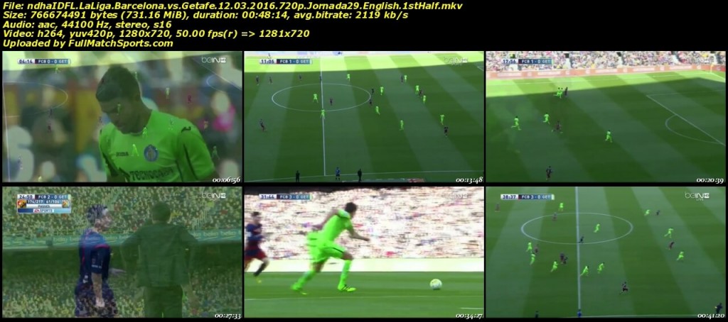FULL MATCH Barcelona vs Getafe La Liga Jornada 29 (12-03-2016)