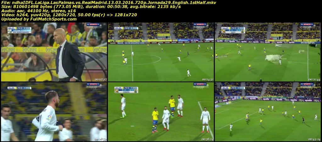 FULL MATCH Las Palmas vs Real Madrid La Liga Jornada 29 (13-03-2016)