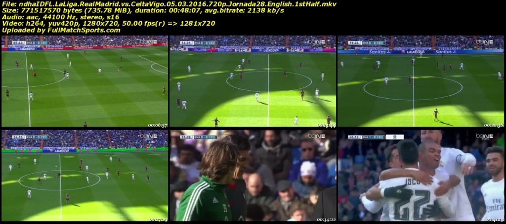 FULL MATCH Real Madrid vs Celta Vigo La Liga Jornada 28 (05-03-2016)