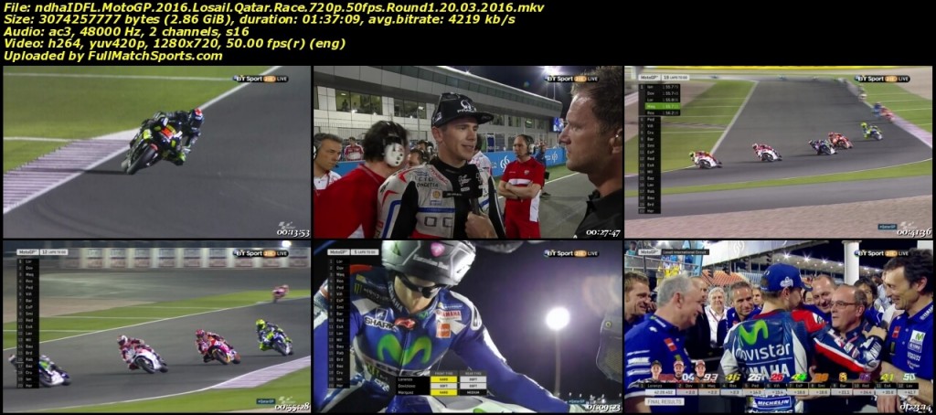 MotoGP Qatar GP Race 2016 Replay