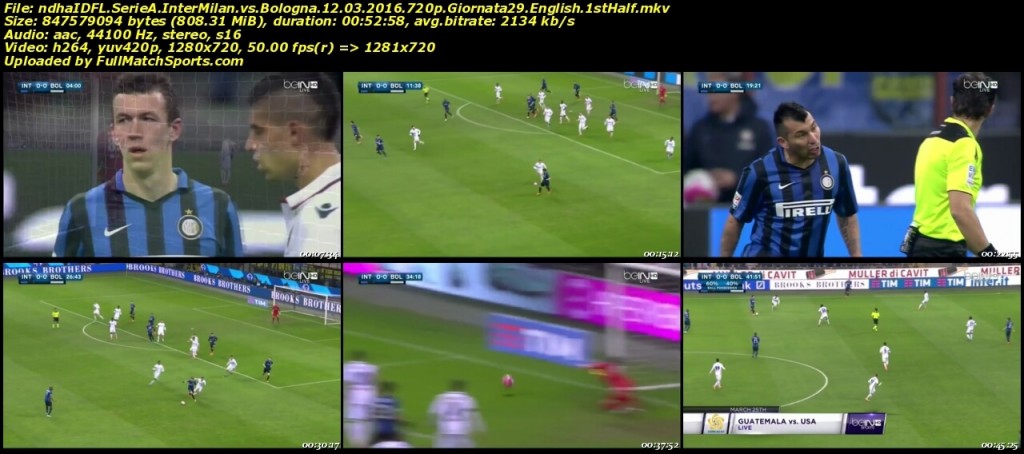 FULL MATCH Inter Milan vs Bologna Serie A Giornata 29 (12-03-2016)