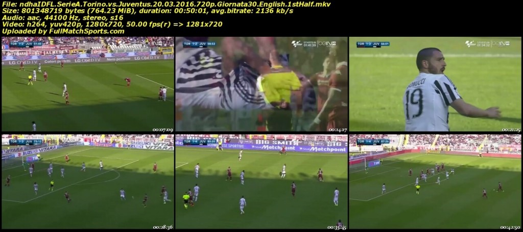 Full Match Torino vs Juventus Serie A Giornata 30 (20-03-2016)