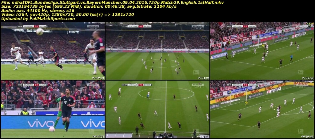 FULL MATCH Stuttgart vs Bayern Munchen Bundesliga Match 29 (09-04-2016)