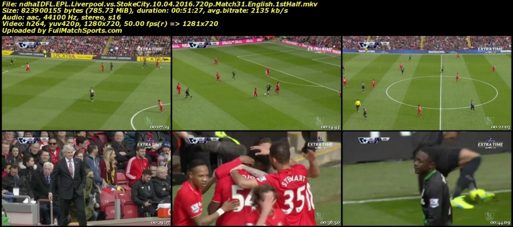 FULL MATCH Liverpool vs Stoke City EPL Match 31 (10-04-2016)