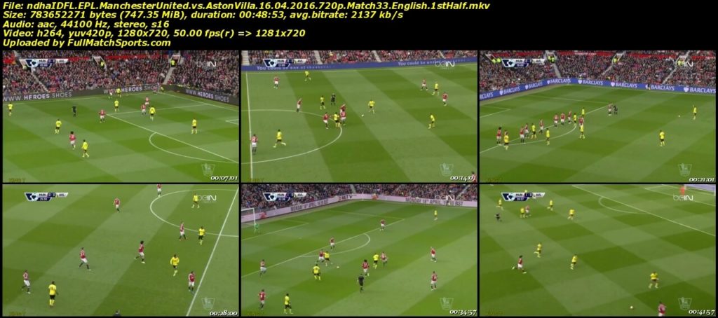 FULL MATCH Manchester United vs Aston Villa EPL Match 33 (16-04-2016)