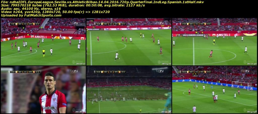 Full Match Sevilla vs Athletic Bilbao Europa League Quarter Final (14-04-2016)