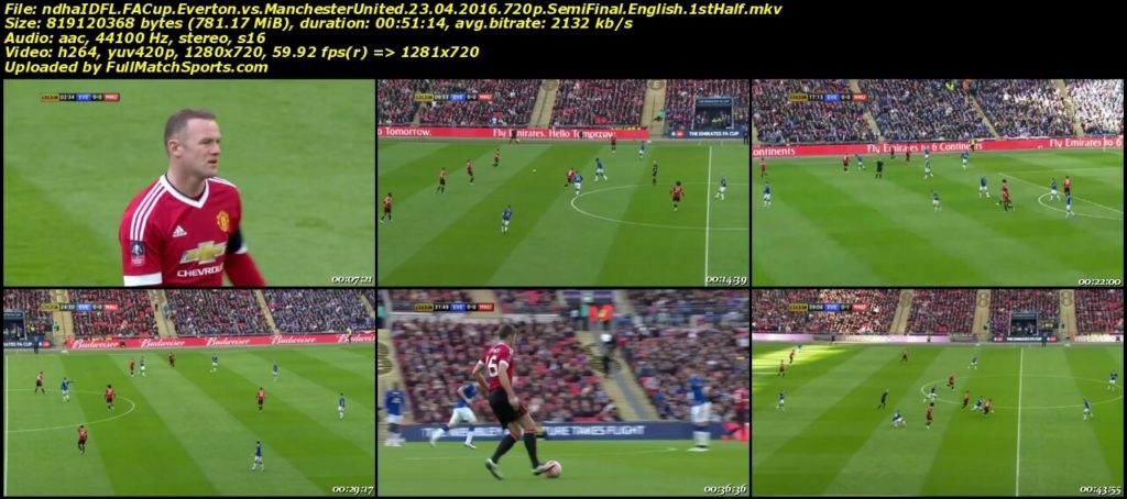 FULL MATCH Everton vs Manchester United FA Cup Semi Final (23-04-2016)