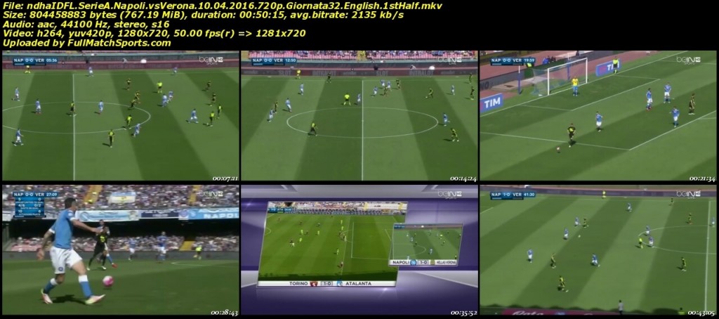 FULL MATCH Napoli vs Verona Serie A Giornata 32 (10-04-2016)