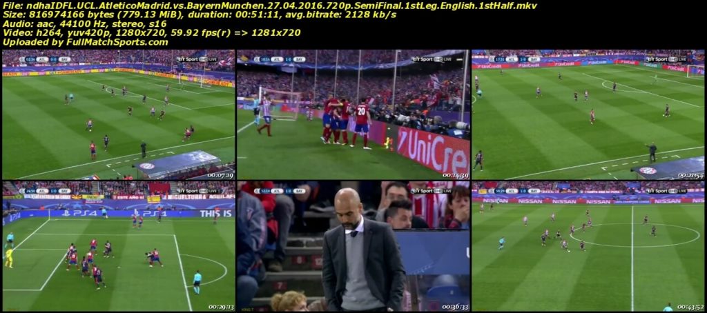 Full Match Atletico Madrid vs Bayern Munchen Champions League Semi Final (27-04-2016)