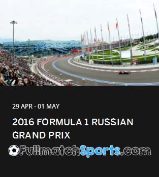 Formula 1 2016 Russian Grand Prix Race Round 4 (01-05-2016)