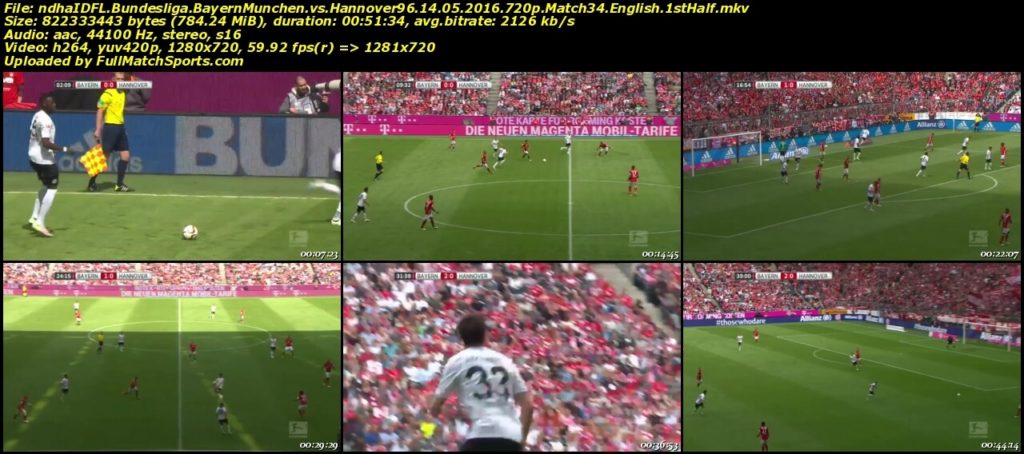FULL MATCH Bayern Munchen vs Hannover 96 Bundesliga Match 34 (14-05-2016)