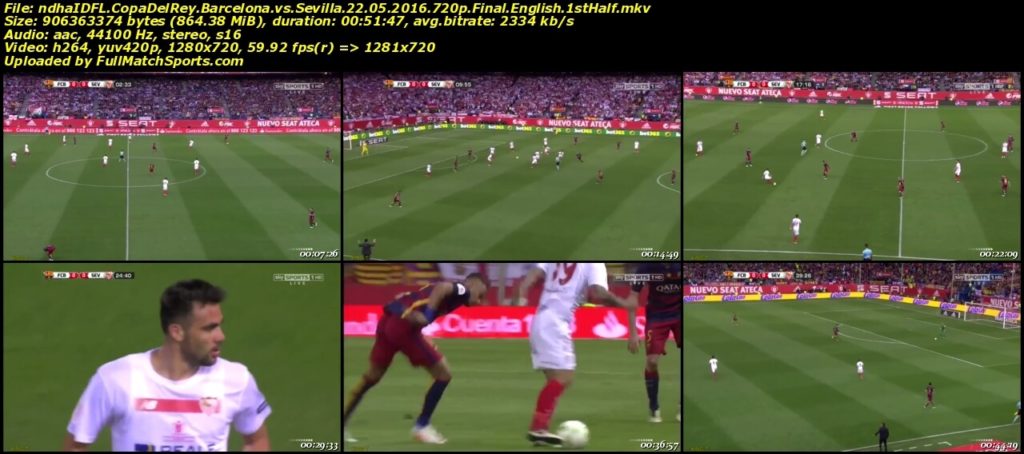 Full Match Barcelona vs Sevilla Copa Del Rey Final (22-05-2016)