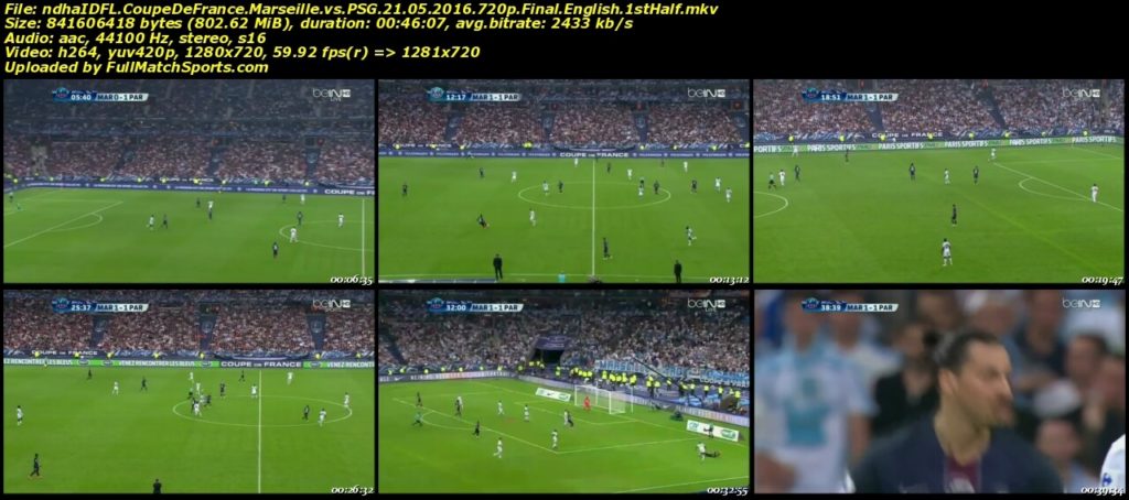 Full Match Replay Marseille vs PSG Coupe De France Final (21-05-2016)