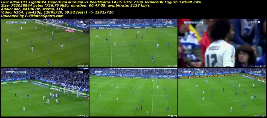 FULL MATCH Deportivo La Coruna vs Real Madrid Liga BBVA Jornada 38 (14-05-2016)