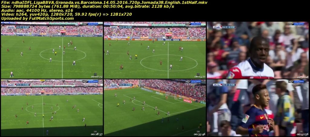 FULL MATCH Granada vs Barcelona Liga BBVA Jornada 38 (14-05-2016)