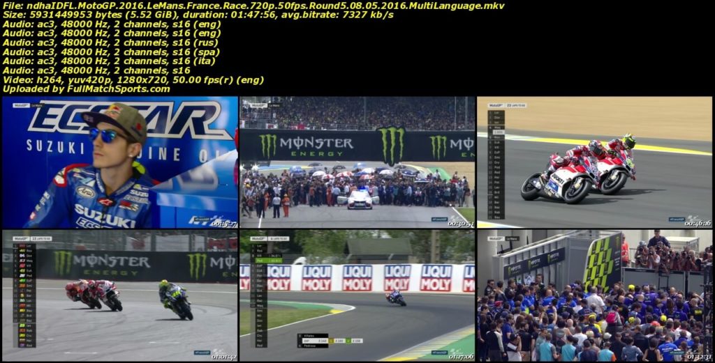 MotoGP 2016 Le Mans France Race Round 5 (08-05-2016)
