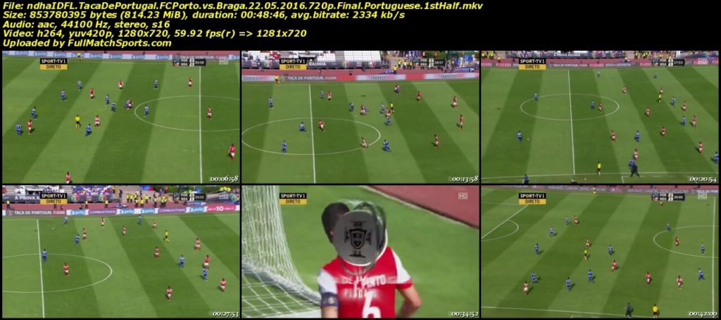 FULL MATCH FC Porto vs Braga Taca De Portugal Final (22-05-2016)