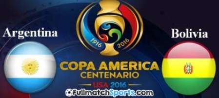 FULL MATCH Copa America 2016 Argentina vs Bolivia (15-06-2016)