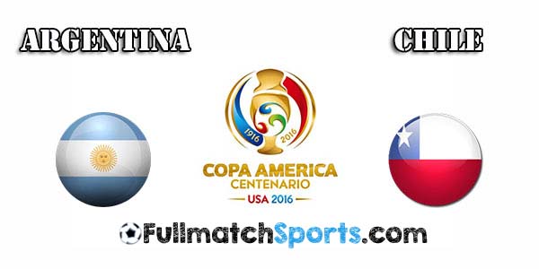 FULL MATCH Copa America 2016 Argentina vs Chile (07-06-2016)
