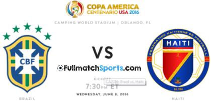 FULL MATCH Copa America 2016 Brazil vs Haiti (09-06-2016)
