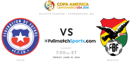 FULL MATCH Copa America 2016 Chile vs Bolivia (11-06-2016)