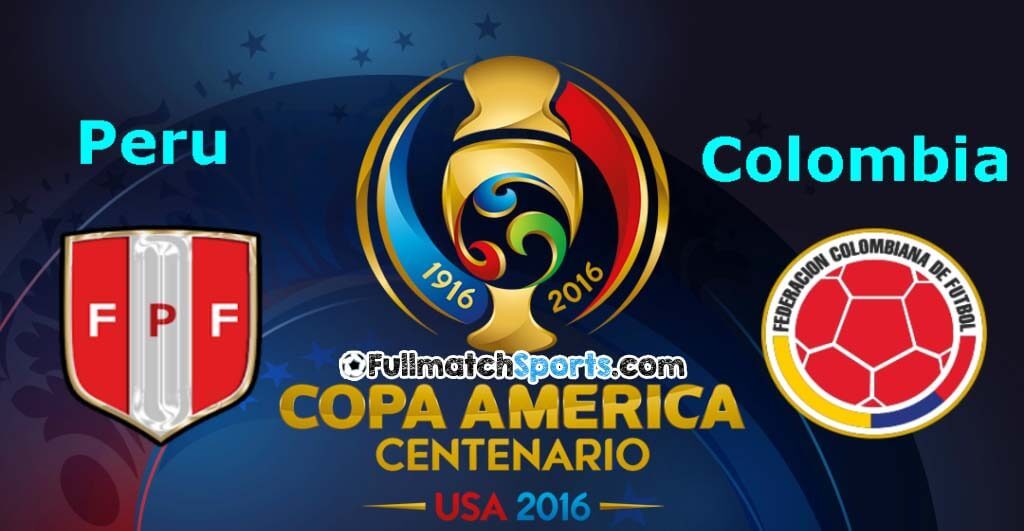 FULL MATCH Copa America 2016 Peru vs Colombia (18-06-2016)