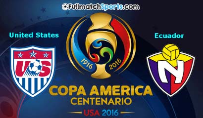 FULL MATCH Copa America 2016 USA vs Ecuador (17-06-2016)